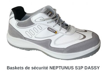 Chaussures de sécurité baskets blanches DASSY Neptunus