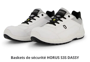 Chaussures de sécurité blanches HORUS Dassy