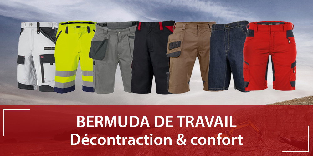 Bermuda de travail : vêtement pro décontracte et fonctionnel