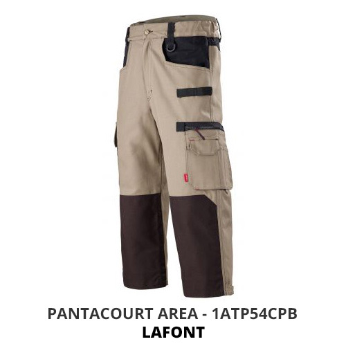 Pantacourt de travail Lafont AREA beige taupe