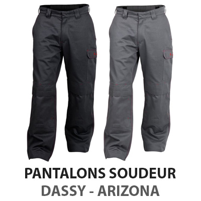 Pantalon bleu de travail ignifugé Dassy Arizona