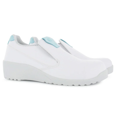 Mocassins de sécurité compensés blancs Nordways