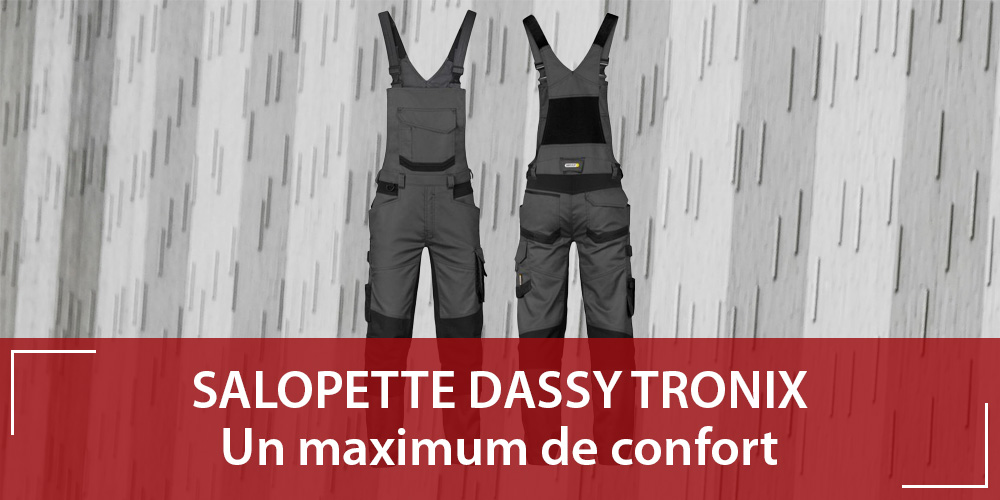 La salopette de travail Dassy TRONIX : souplesse et confort !