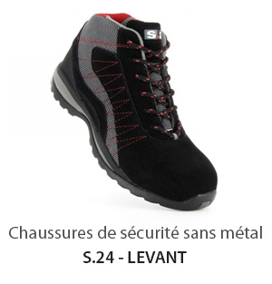 Chaussures de sécurité metal free s24 levant