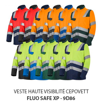 Veste Cepovett Safety haute visibilité fluo safe xp 9d86