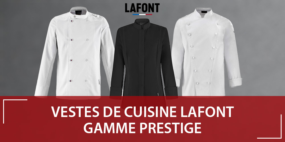 Vestes de cuisine Lafont : les nouveautés de la gamme Prestige