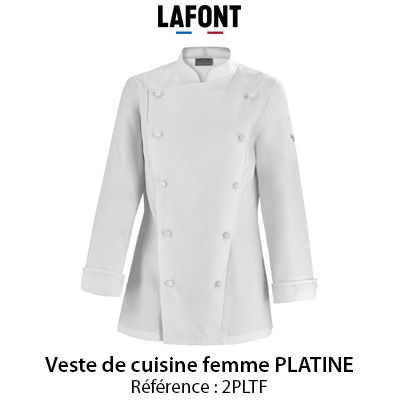 Veste cuisine femme PLATINE Lafont
