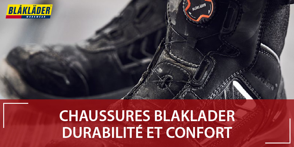 Chaussures Blaklader : confortables, solides et faciles à chausser