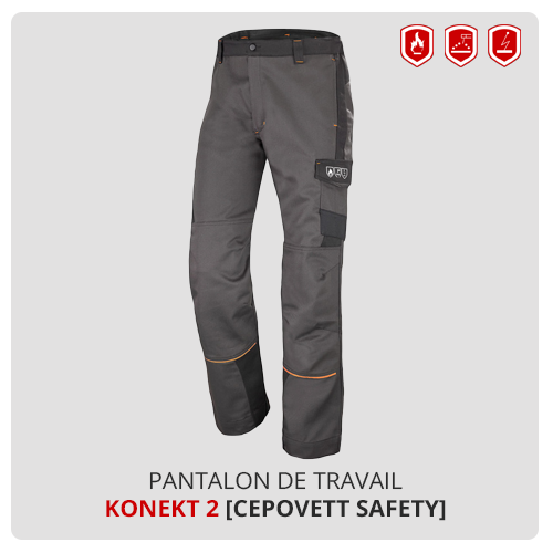 Pantalon Cepovett EN ISO 11611 classe 2