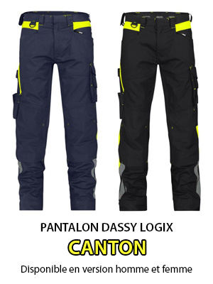 Pantalon de travail avec détails fluo CANTON