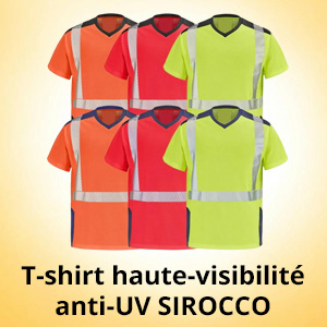 Tee shirt haute visibilité EN 13758-2 Cepovett Sirocco