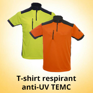 Tshirt pro respirant et anti UV Solidur