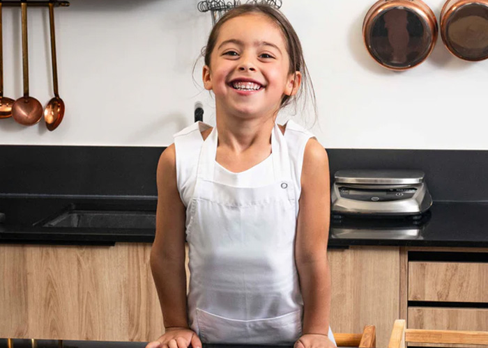 Tablier de cuisine blanc GALANGA KIDS