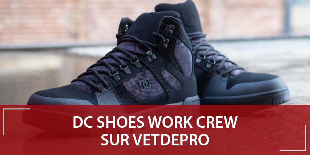 Les chaussures de sécurité DC SHOES Work Crew sont sur Vetdepro