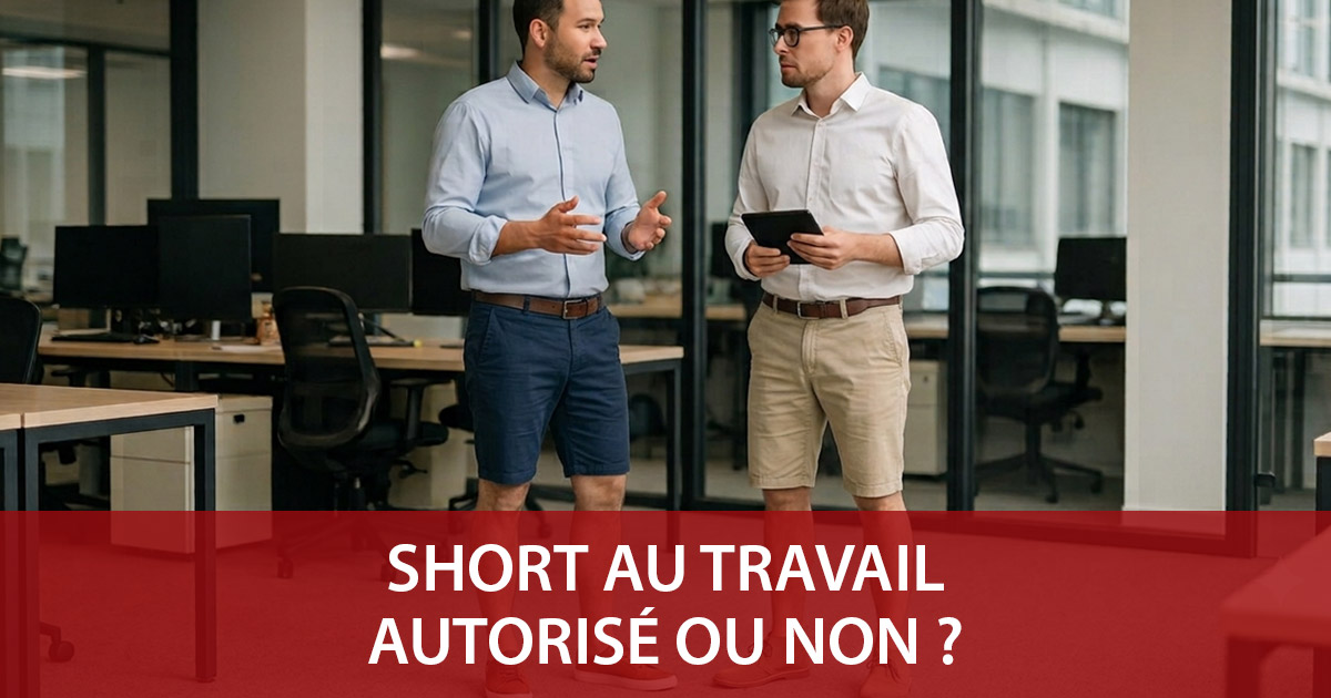 Travailler en short au bureau Travailler en short au bureau